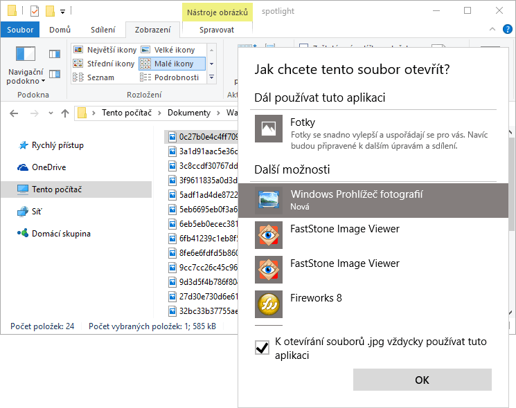 Jak ve Windows 10 aktivovat starý Prohlížeč fotografií (Windows Photo Viewer)